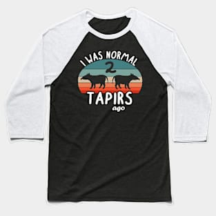 Sunset vintage tapir saying jungle Baseball T-Shirt